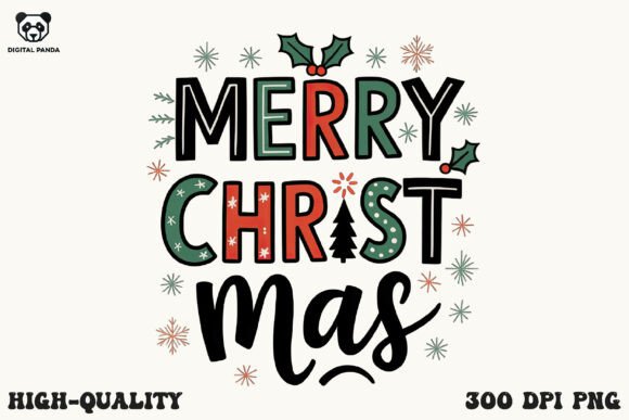 Boho Christmas PNG, Merry Christmas: A Versatile Design for Creative Workflows