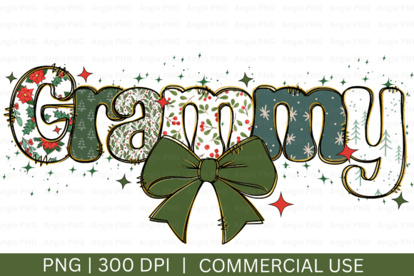 Christmas Grammy PNG for Creative Projects