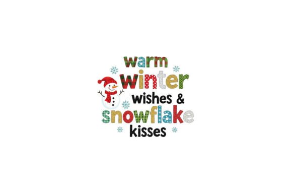 Cute Snowman and Warm Winter Snowflake: A Versatile Design for Creative Projects