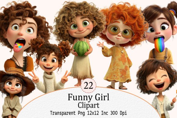 Funny Girl Clipart: Add a Touch of Humor to Your Creative Projects