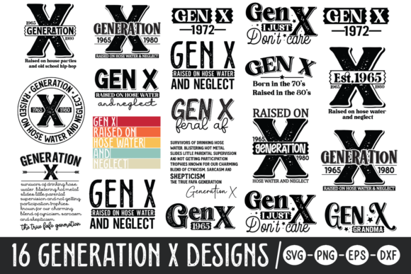 Generation X Svg, Gen X Svg