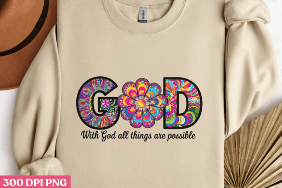 GOD with God All Things Are Possible PNG