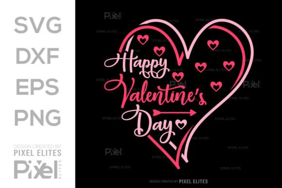 Happy Valentines Day SVG Quote Design: Spread Love and Joy with a Charming Digital File