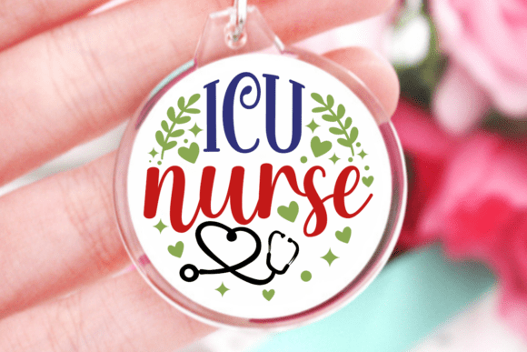 Icu Nurse SVG, Keychain Quotes SVG: A Versatile Digital Design for Crafting Enthusiasts