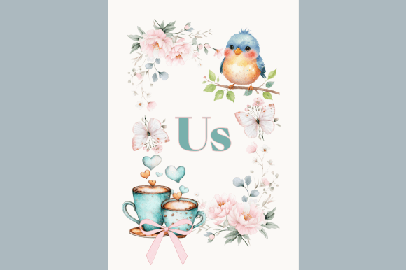 Romantic Floral Coffee Card