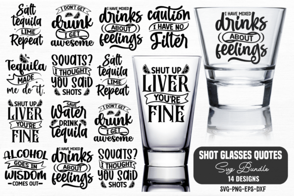 Shot Glass Svg Bundle